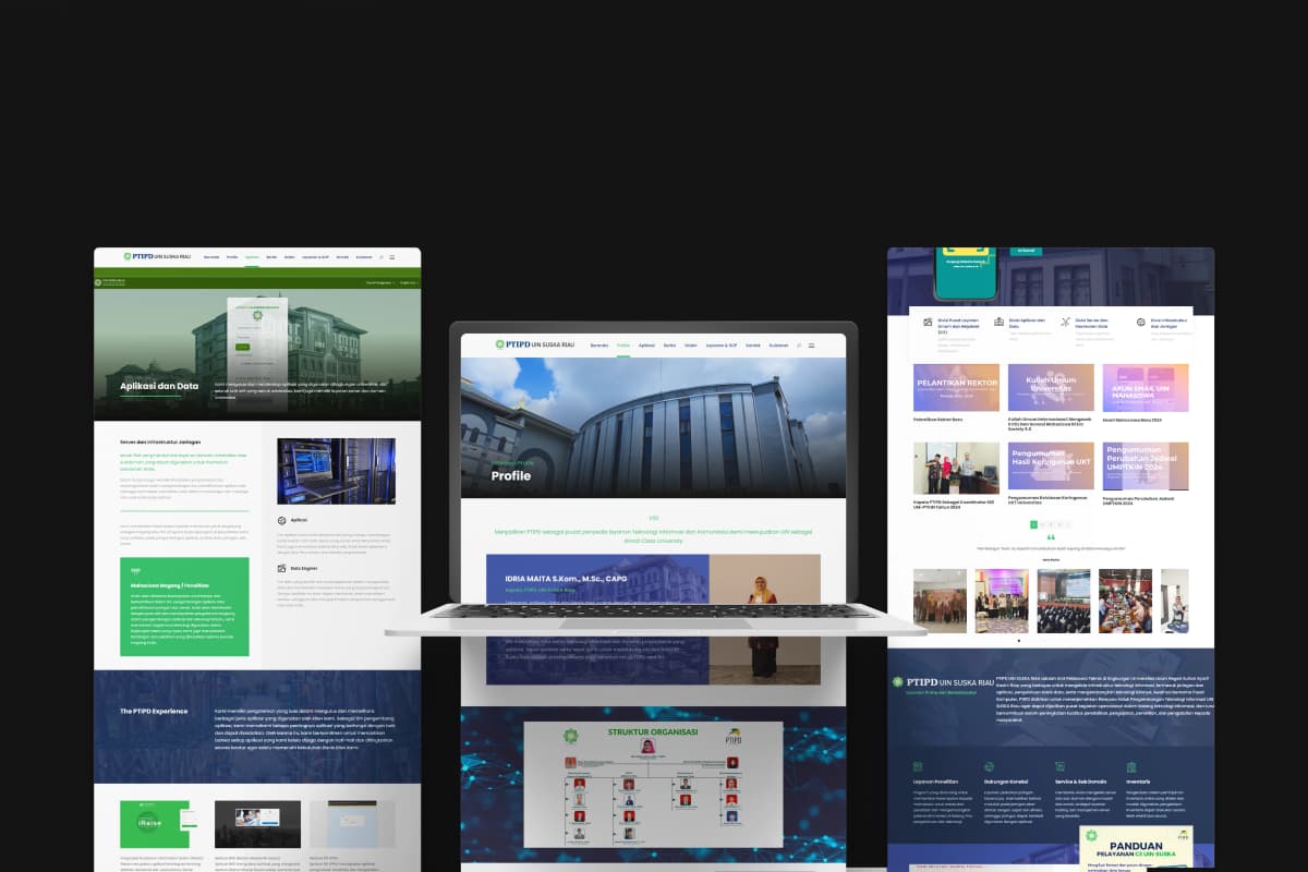 Company Profile Website for PTIPD UIN Suska Riau